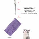 For iPhone 11 Cute Cat and Dog Embossed Horizontal Flip PU Leather Case with Holder / Card Slot / Wallet / Lanyard(Light Purple) - 8
