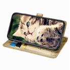 For iPhone 11 Cute Cat and Dog Embossed Horizontal Flip PU Leather Case with Holder / Card Slot / Wallet / Lanyard(Gold) - 5