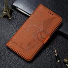 For Huawei P40 Litchi Texture Feather Embossing Horizontal Flip Leather Case with Holder & Card Slots & Wallet & Photo Frame & Lanyard(Brown) - 1