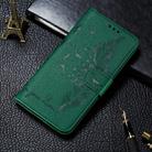 For Huawei P40 Litchi Texture Feather Embossing Horizontal Flip Leather Case with Holder & Card Slots & Wallet & Photo Frame & Lanyard(Green) - 1