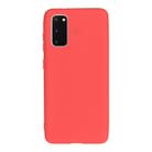For Galaxy S20 Frosted Candy-Colored Ultra-thin TPU Phone Case(Red) - 1