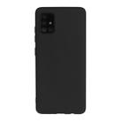 For Galaxy A71 Frosted Candy-Colored Ultra-thin TPU Phone Case(Black) - 1