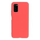 For Huawei Honor V30 / V30 Pro Frosted Candy-Colored Ultra-thin TPU Phone Case(Red) - 1