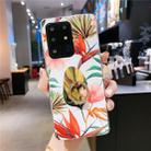 For Galaxy S20 Smooth Flower Series IMD TPU Case with Ring Rhinestones Holder(Strelitzia KR5) - 1