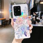 For Galaxy A71 Colorful Laser Flower Series IMD TPU Mobile Phone Case(Begonia Flowers KL2) - 1
