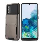For Galaxy S20 Plus Drop & Shockproof TPU+PC Case with Card Slot(Grey) - 1