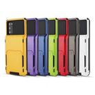 For Galaxy S20 Ultra Drop & Shockproof TPU+PC Case with Card Slot(Yellow) - 6