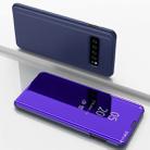 For LG V60 Plated Mirror Horizontal Flip Leather Case with Holder(Purple Blue) - 1