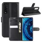 For OPPO Find X2 Litchi Texture Horizontal Flip PU Leather Protective Case with Holder & Card Slots & Wallet(Black) - 1