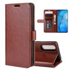 For OPPO RENO 3 PRO R64 Texture Single Horizontal Flip Protective Case with Holder & Card Slots & Wallet& Photo Frame(Brown) - 1