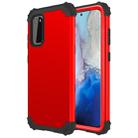 For Galaxy S20 PC+ Silicone Three-piece Anti-drop Mobile Phone Protection Back Cover(Red) - 1