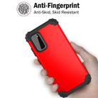 For Galaxy S20 PC+ Silicone Three-piece Anti-drop Mobile Phone Protection Back Cover(Red) - 3