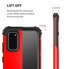 For Galaxy S20 PC+ Silicone Three-piece Anti-drop Mobile Phone Protection Back Cover(Red) - 4