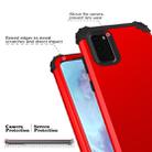 For Galaxy S20 PC+ Silicone Three-piece Anti-drop Mobile Phone Protection Back Cover(Red) - 6