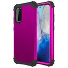 For Galaxy S20 PC+ Silicone Three-piece Anti-drop Mobile Phone Protection Back Cover(Purple) - 1