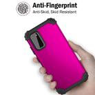 For Galaxy S20 PC+ Silicone Three-piece Anti-drop Mobile Phone Protection Back Cover(Purple) - 3