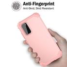 For Galaxy S20 PC+ Silicone Three-piece Anti-drop Mobile Phone Protection Back Cover(Rose Gold) - 8
