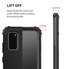 For Galaxy S20 PC+ Silicone Three-piece Anti-drop Mobile Phone Protection Back Cover(Black) - 3