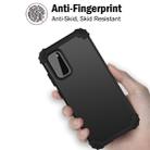 For Galaxy S20 PC+ Silicone Three-piece Anti-drop Mobile Phone Protection Back Cover(Black) - 12