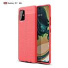 For Galaxy A71 5G Litchi Texture TPU Shockproof Case(Red) - 1