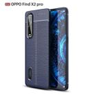 For OPPO Find X2 Pro Litchi Texture TPU Shockproof Case(Navy Blue) - 1