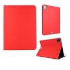 For iPad Pro 11 inch (2020) Voltage Plain Weave Stretch Leather + TPU Bracket Protective Holster With Sleep Function(Red) - 1