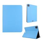 For iPad Pro 11 inch (2020) Voltage Plain Weave Stretch Leather + TPU Bracket Protective Holster With Sleep Function(Light Blue) - 1