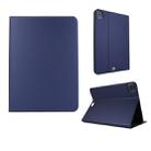 For iPad Pro 11 inch (2020) Voltage Plain Weave Stretch Leather + TPU Bracket Protective Holster With Sleep Function(Dark Blue) - 1