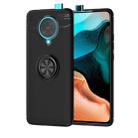 For Xiaomi Redmi K30 Pro Metal Ring Holder 360 Degree Rotating TPU Case(Black+Black) - 1