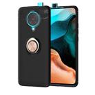 For Xiaomi Redmi K30 Pro Metal Ring Holder 360 Degree Rotating TPU Case(Black+Rose Gold) - 1