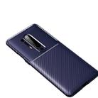 For One Plus 8 Pro Carbon Fiber Texture Shockproof TPU Case(Blue) - 1