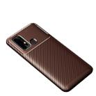 For vivo Z6 Carbon Fiber Texture Shockproof TPU Case(Brown) - 1