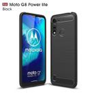 For Motorola Moto G8 Power Lite Brushed Texture Carbon Fiber TPU Case(Black) - 1