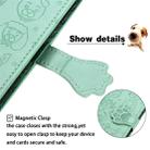 For Huawei P40 Cute Cat and Dog Embossed Horizontal Flip Leather Case with Bracket / Card Slot / Wallet / Lanyard(Green) - 6