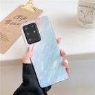 For Galaxy A71 High Quality TPU Smooth Marbled IMD Mobile Phone Case(Blue F7) - 1