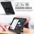 For iPad Pro 11 2022 / 2020 360 Degree Rotation PC + Silicone Protective Tablet Case with Holder & Hand-strap(Black) - 10