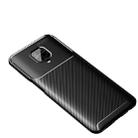 For Xiaomi Redmi Note 9 Pro Max Carbon Fiber Texture Shockproof TPU Case(Black) - 1