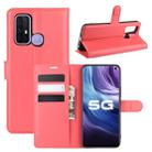 For vivo Z6 5G Litchi Texture Horizontal Flip Protective Case with Holder & Card Slots & Wallet(Red) - 1