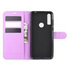 For alcatel 1S (2020) Litchi Texture Horizontal Flip Protective Case with Holder & Card Slots & Wallet(Purple) - 8