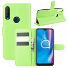 For alcatel 1S (2020) Litchi Texture Horizontal Flip Protective Case with Holder & Card Slots & Wallet(Green) - 1