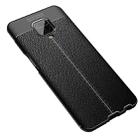 For Xiaomi Redmi Note 9 Pro Max Litchi Texture TPU Shockproof Case(Black) - 1