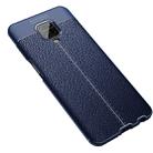 For Xiaomi Redmi Note 9 Pro Max Litchi Texture TPU Shockproof Case(Navy Blue) - 1