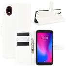 For ZTE Blade A3 2020 Litchi Texture Horizontal Flip Protective Case with Holder & Card Slots & Wallet(White) - 1