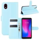 For ZTE Blade A3 2020 Litchi Texture Horizontal Flip Protective Case with Holder & Card Slots & Wallet(Blue) - 1