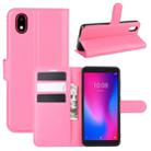 For ZTE Blade A3 2020 Litchi Texture Horizontal Flip Protective Case with Holder & Card Slots & Wallet(Rose red) - 1