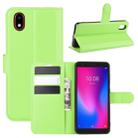 For ZTE Blade A3 2020 Litchi Texture Horizontal Flip Protective Case with Holder & Card Slots & Wallet(Green) - 1