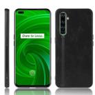 For Oppo Realme X50 Pro Shockproof Sewing Cow Pattern Skin PC + PU + TPU Case(Black) - 1