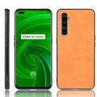For Oppo Realme X50 Pro Shockproof Sewing Cow Pattern Skin PC + PU + TPU Case(Orange) - 1