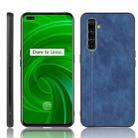 For Oppo Realme X50 Pro Shockproof Sewing Cow Pattern Skin PC + PU + TPU Case(Blue) - 1