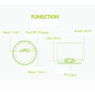 EWA A3 Mini Speakers 8W 3D Stereo Music Surround Wireless Bluetooth Speakers  Portable  Sound Bass Support TF Cards USB(Rose Gold) - 3